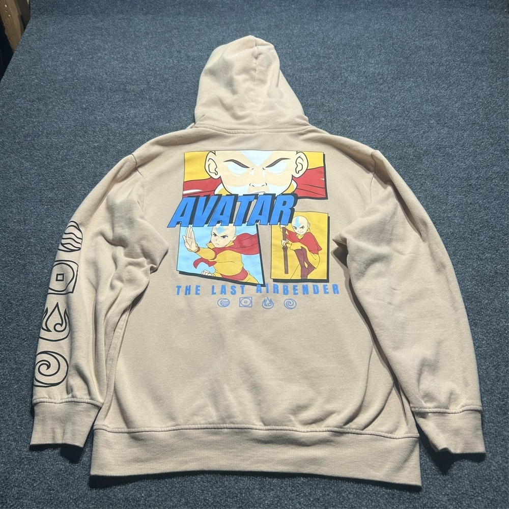 Avatar: The Last Airbender Beige Hoodie Size Large - Picture 5 of 6